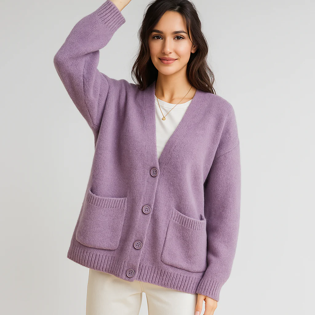 Cardigan Oversize Doux Tricoté - Poches - Confort & Style - Image 8