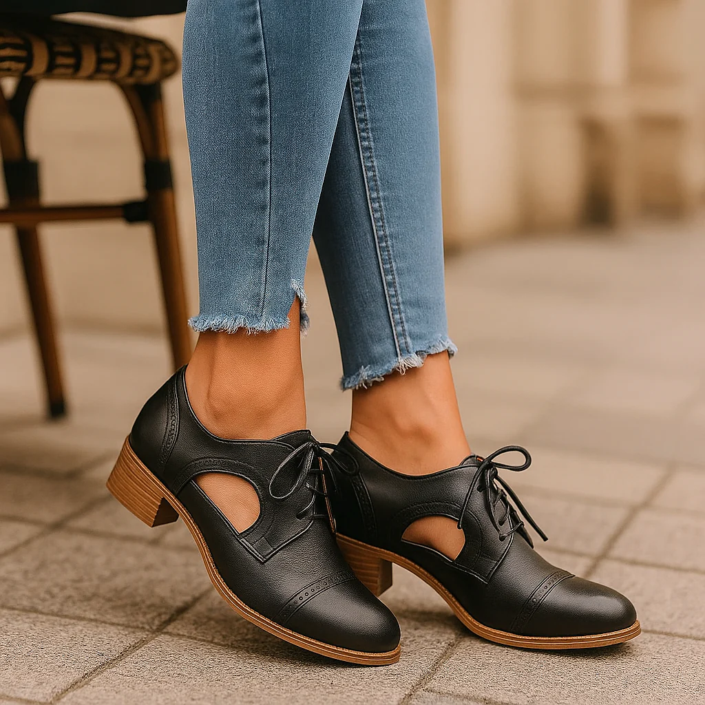 Chaussures à talon rétro femme - Image 3