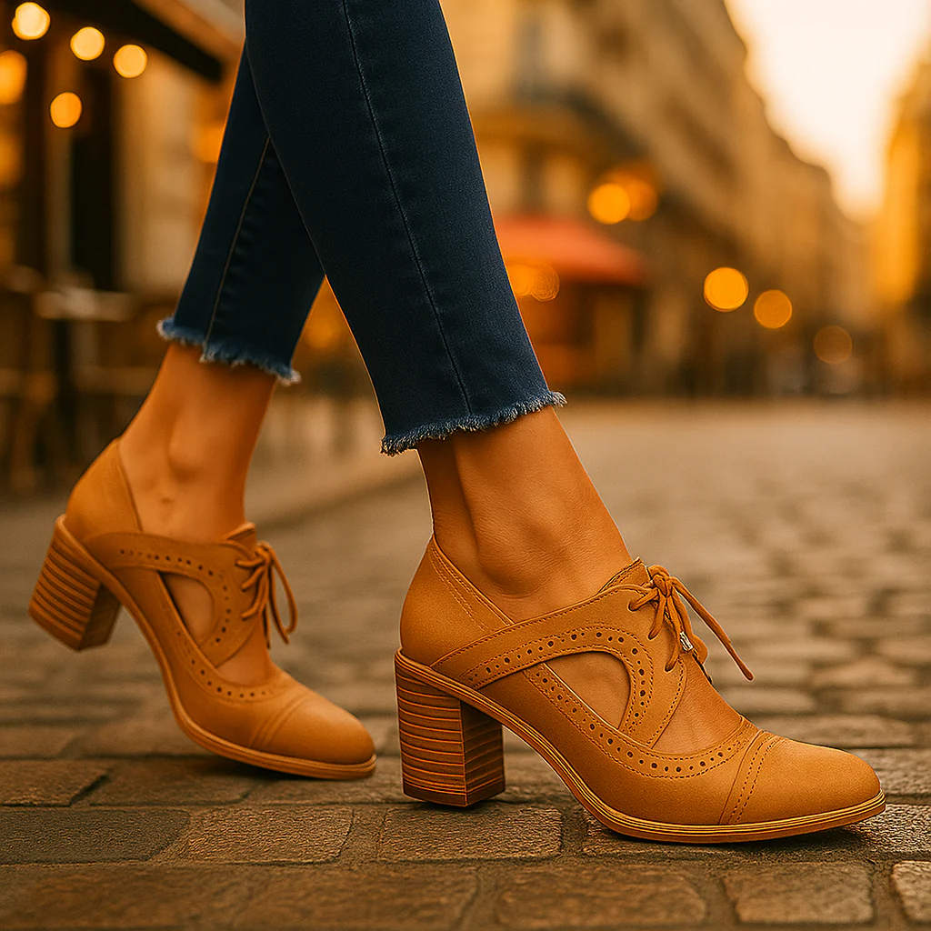 Chaussures à talon rétro femme - Image 4