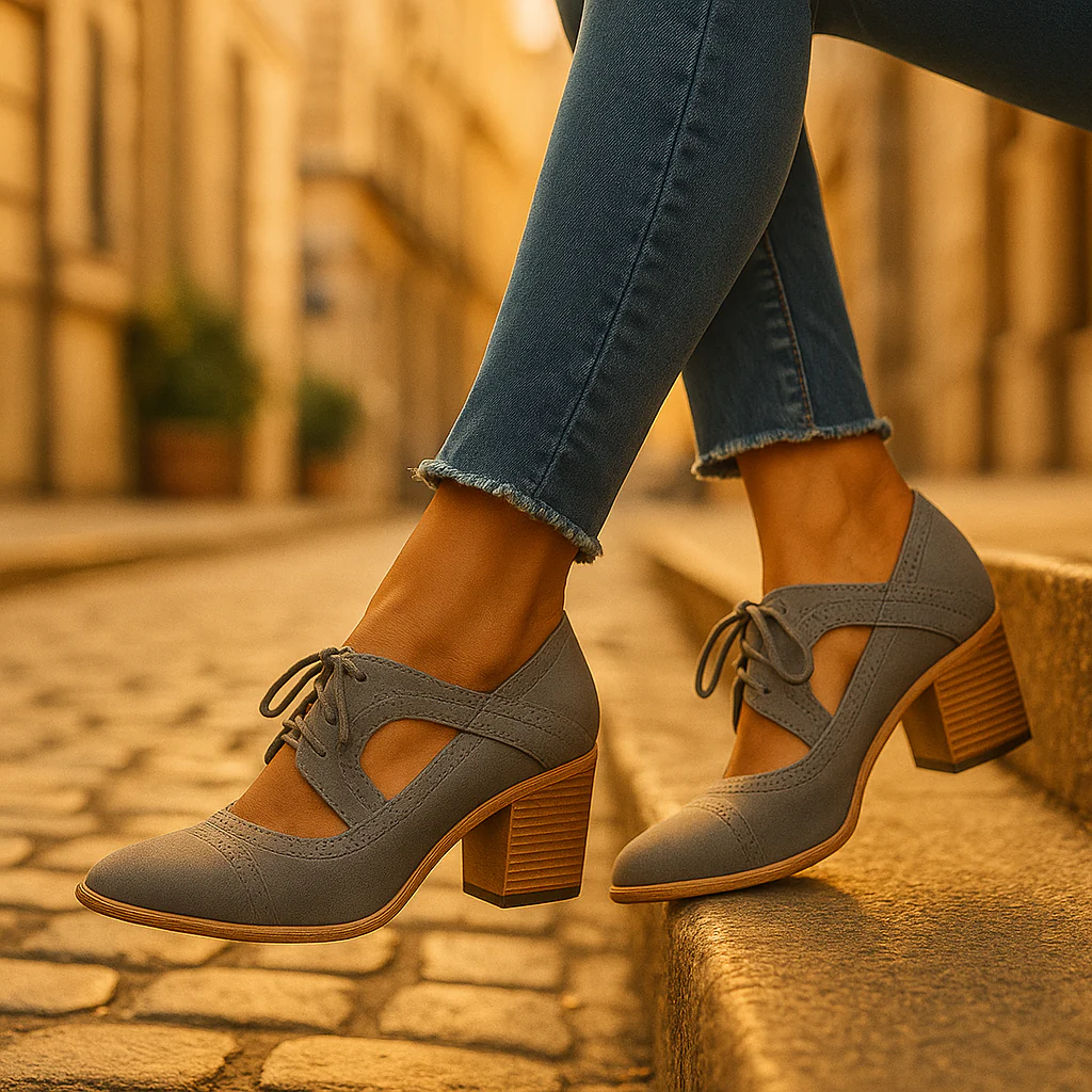 Chaussures à talon rétro femme - Image 7