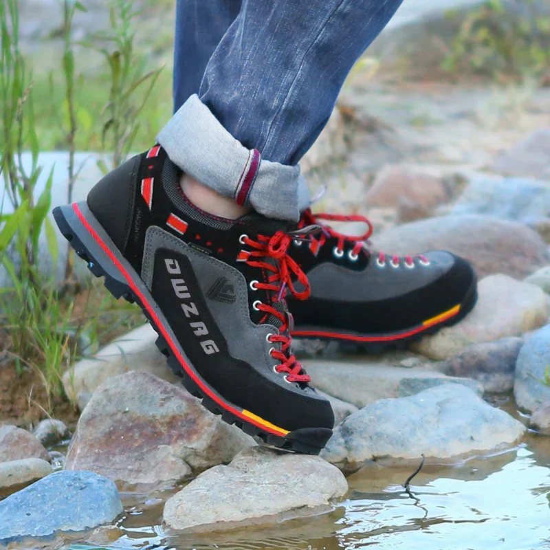Chaussures de randonnée homme - lacées - imperméables - antidérapantes - Image 3