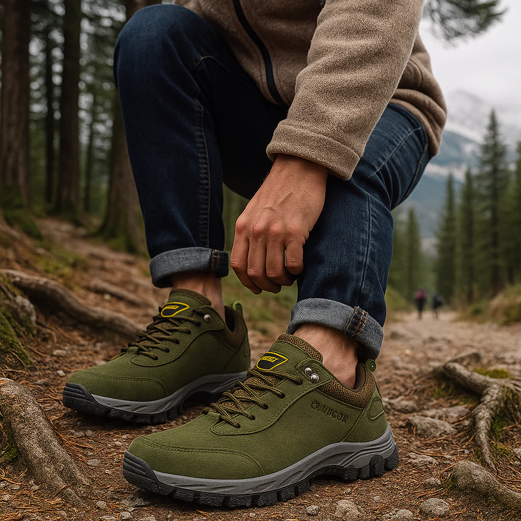 Chaussures de randonnée hommes - lacées - durables - confortables - Image 5