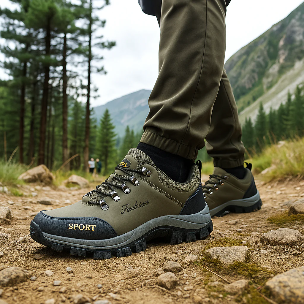Chaussures Trekking Homme - Randonnée Imperméables - Antidérapantes - Respirantes - Légères - Image 6