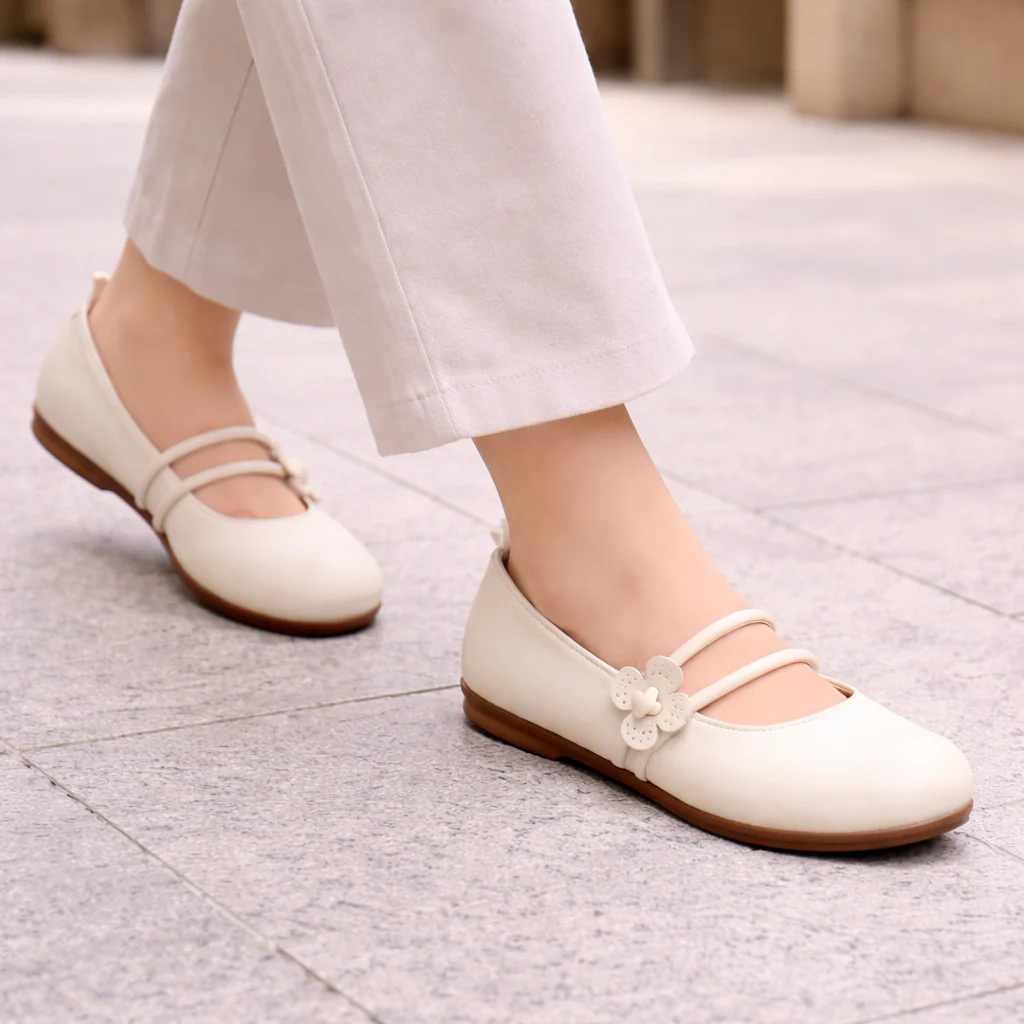 Ballerines Femme | Style Élégant | Design Floral, Sans Lacet - Image 4