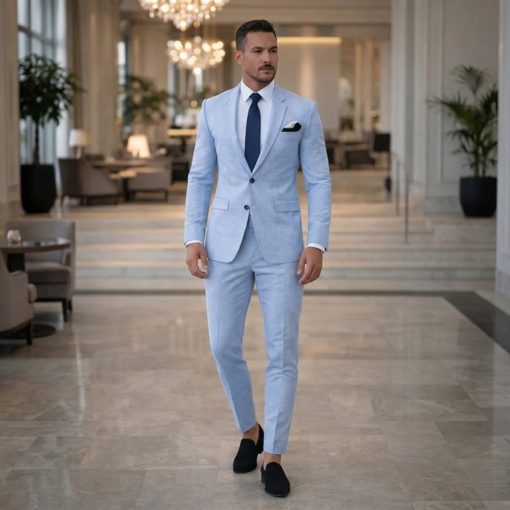 Costume pour Homme | Deux Pièces, Blazer & Pantalon | Formel, Élégant - Image 4