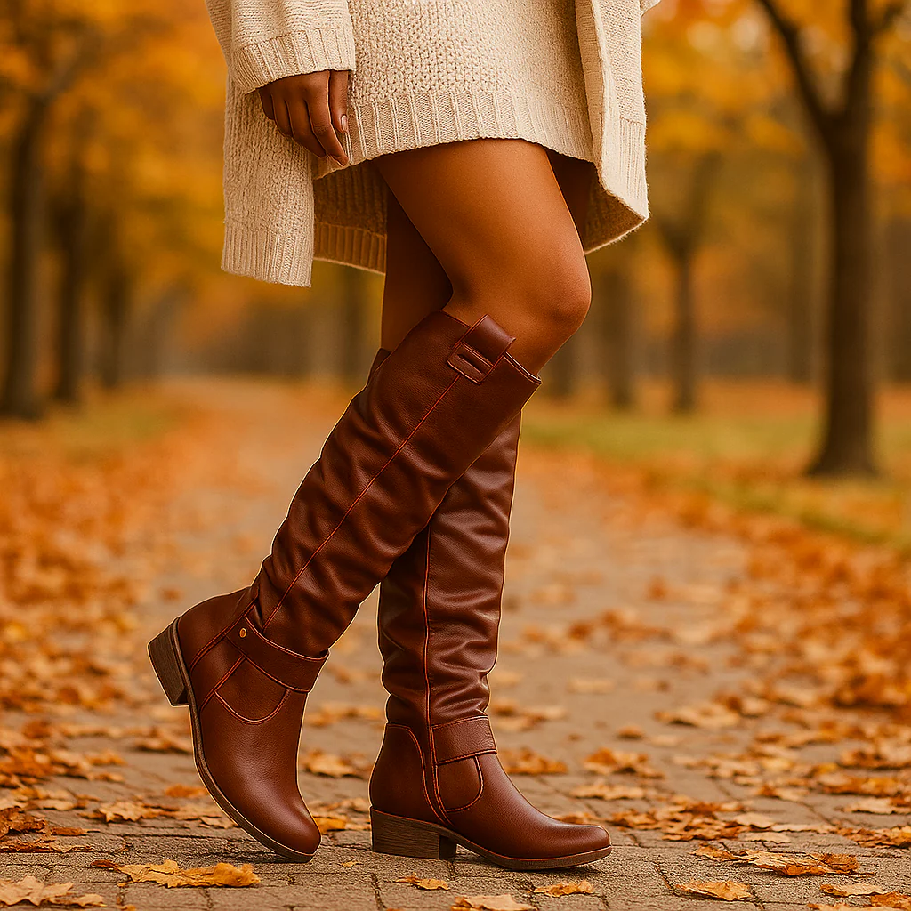Daisy – Bottes Hautes Femme en Cuir Élégantes et Confortables - Image 2