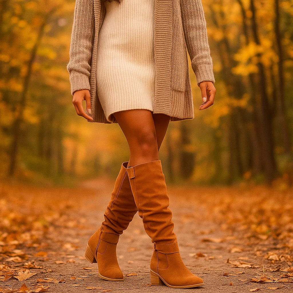 Daisy – Bottes Hautes Femme en Cuir Élégantes et Confortables - Image 3
