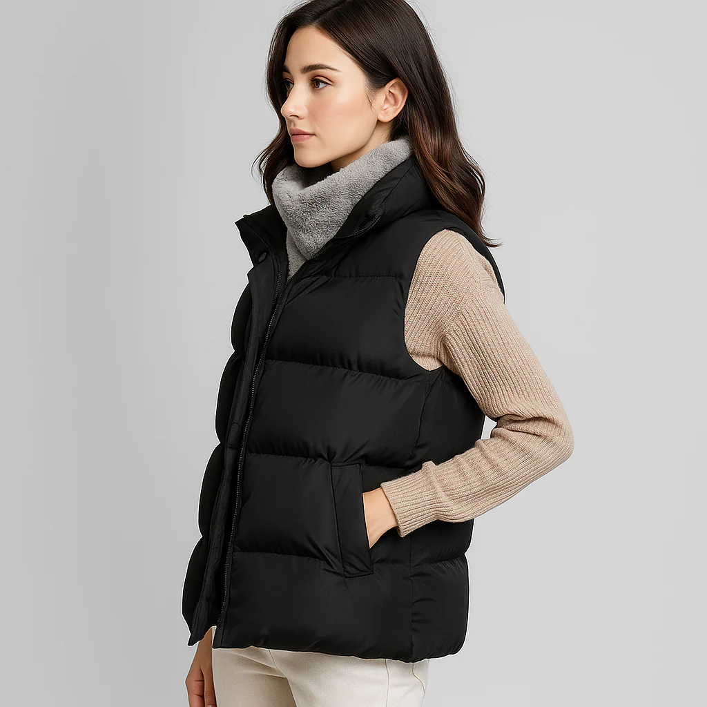 Dame Vest - Luxe Matelassé Confort - Élégant Créé - Image 2