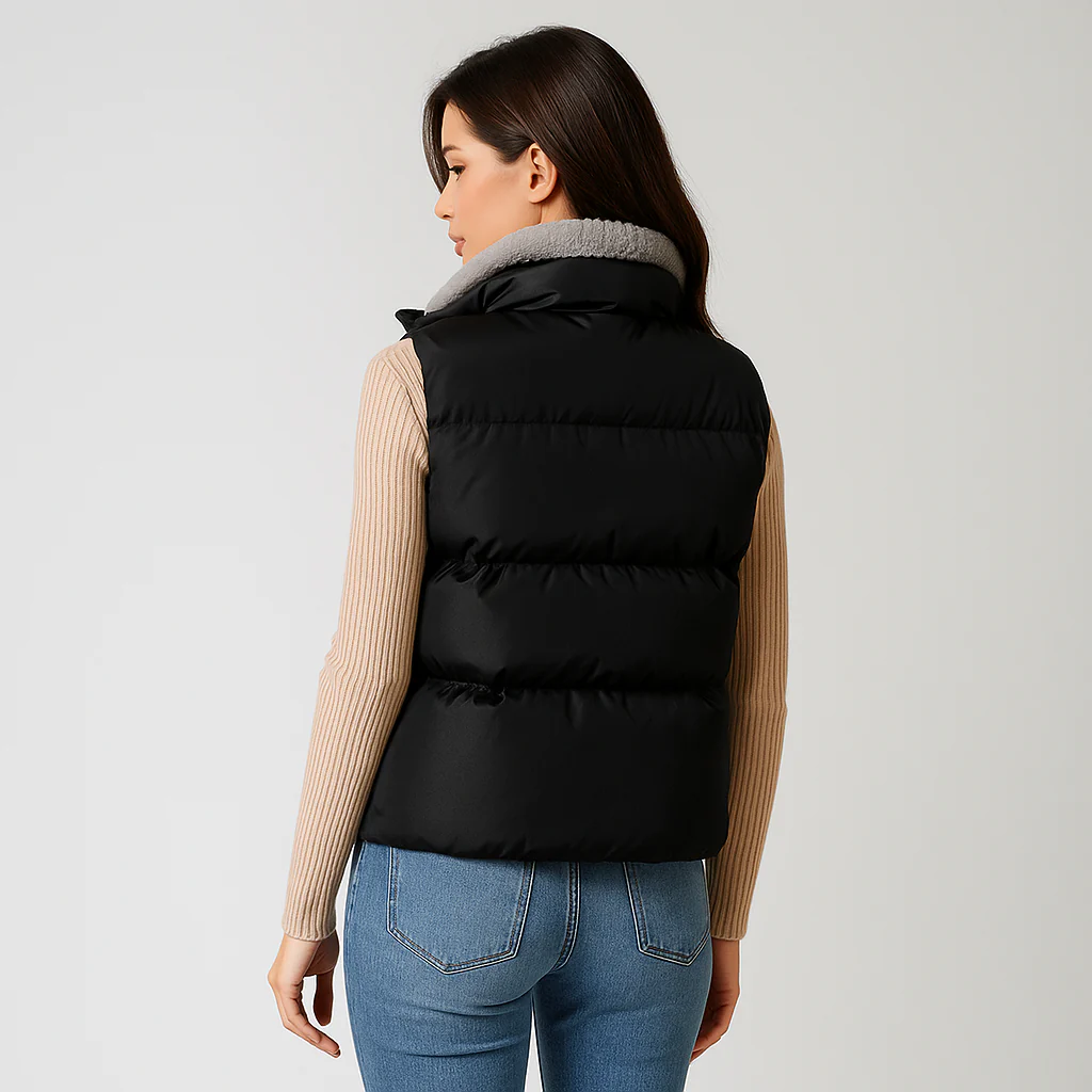 Dame Vest - Luxe Matelassé Confort - Élégant Créé - Image 3