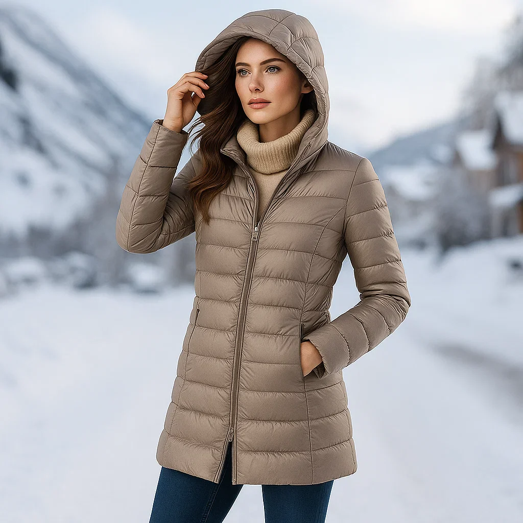 Doudoune Femme Ultra Légère avec Capuche – Confort Thermique - Image 3