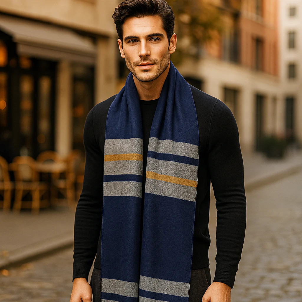 Écharpe d'hiver luxueuse pour homme - Image 6