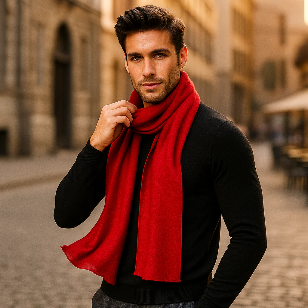 Écharpe d'hiver luxueuse pour homme - Image 9