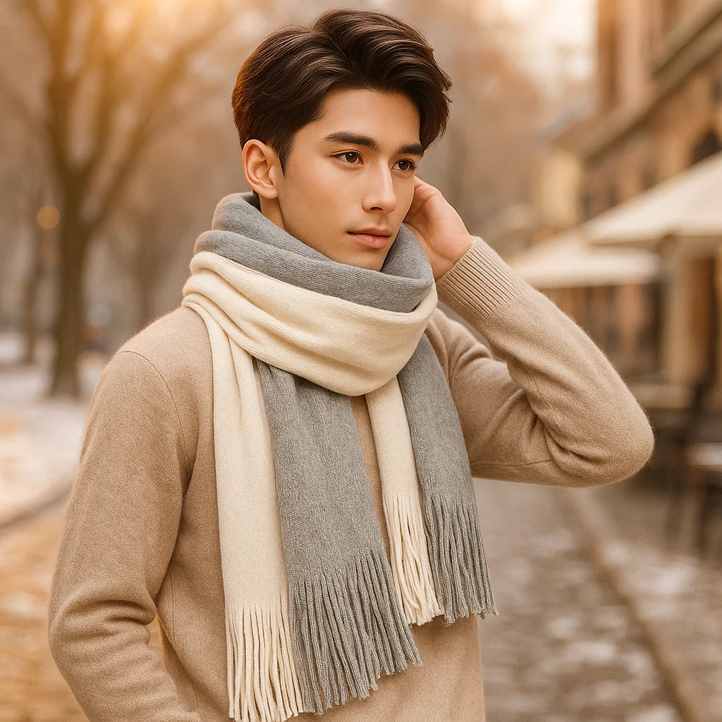 Écharpe en Cachemire Longue et Élégante – Douceur et Style Hiver - Image 2