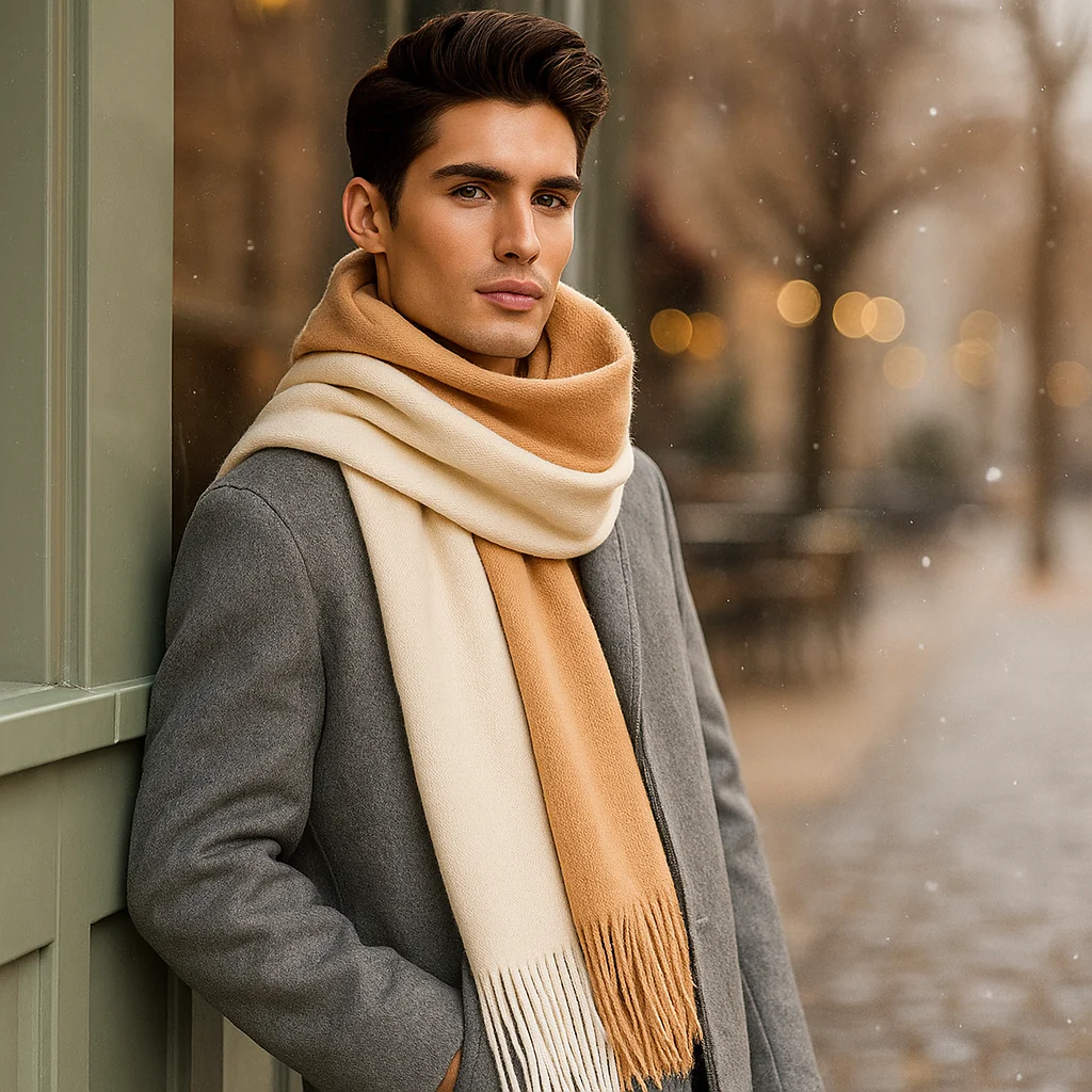 Écharpe en Cachemire Longue et Élégante – Douceur et Style Hiver - Image 4