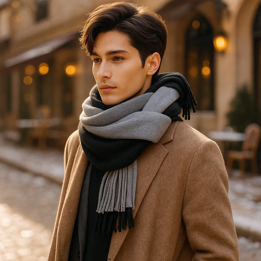 Écharpe en Cachemire Longue et Élégante – Douceur et Style Hiver - Image 5