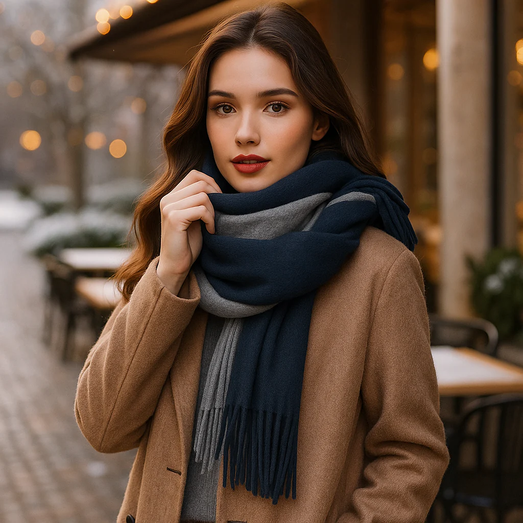 Écharpe en Cachemire Longue et Élégante – Douceur et Style Hiver - Image 6