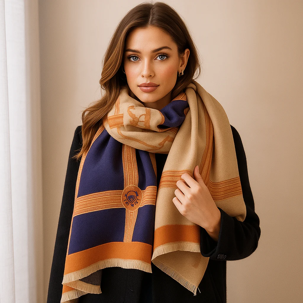 Echarpe en Cachemire Ruby - Elegante, Chaude et Luxueuse