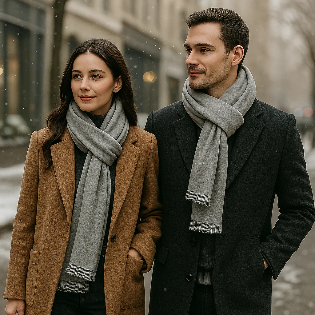 Écharpe Unie Livia – Élégance et Douceur d’Hiver - Image 8