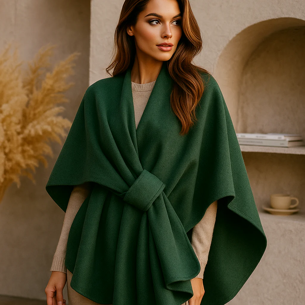 Écharpe Veste Drapée Élégante – Luxe et Confort - Image 4