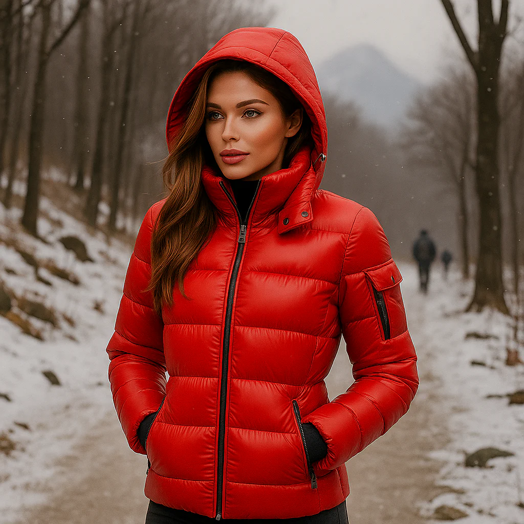 Élégance Froid Lang Pufferjakke - Chic Confort et Chaleur - Image 2