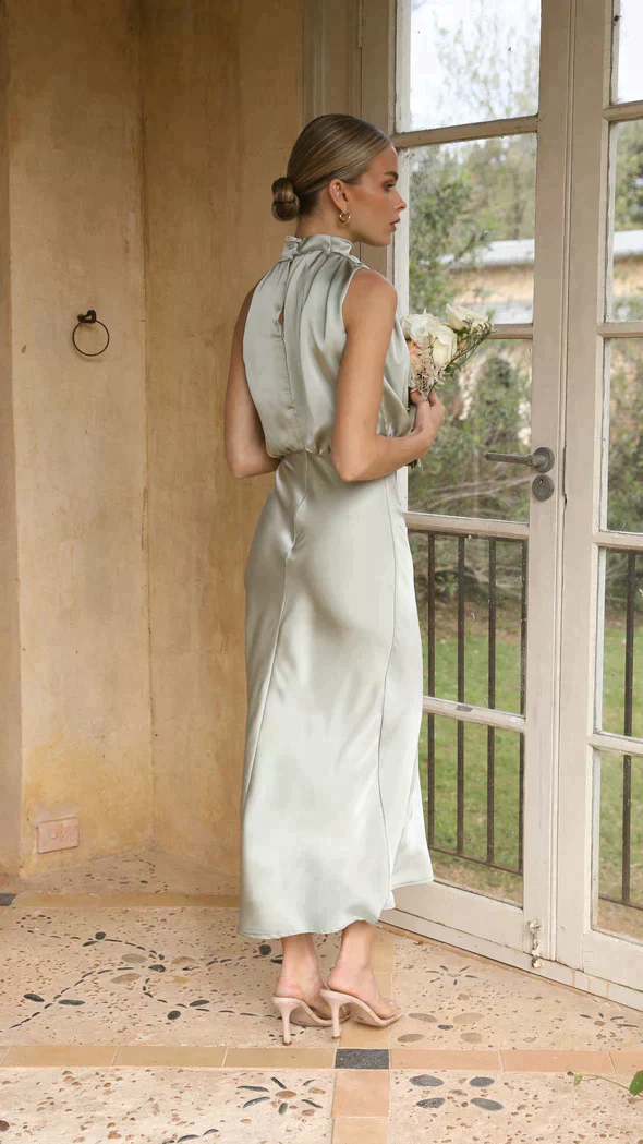 Élodie Robe de Soirée Midi Élégante Coupe Fluide Chic Intemporel - Image 2