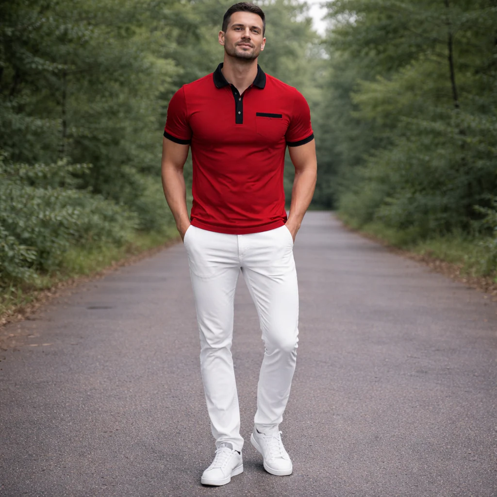 Chemise Polo Ajustée Endymion pour Hommes | Coupes Élégantes et Audacieuses - Image 4