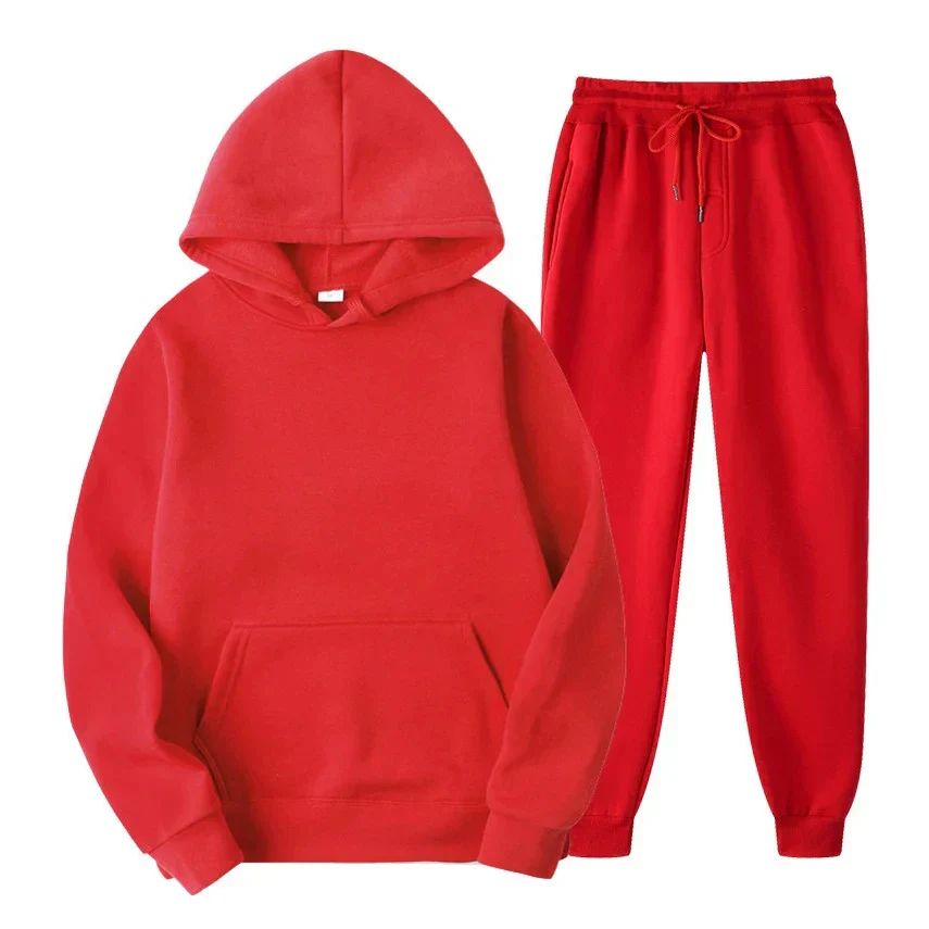 Ensemble survêtement hiver homme isolé - Polaire - Capuche - Sportif - Image 2