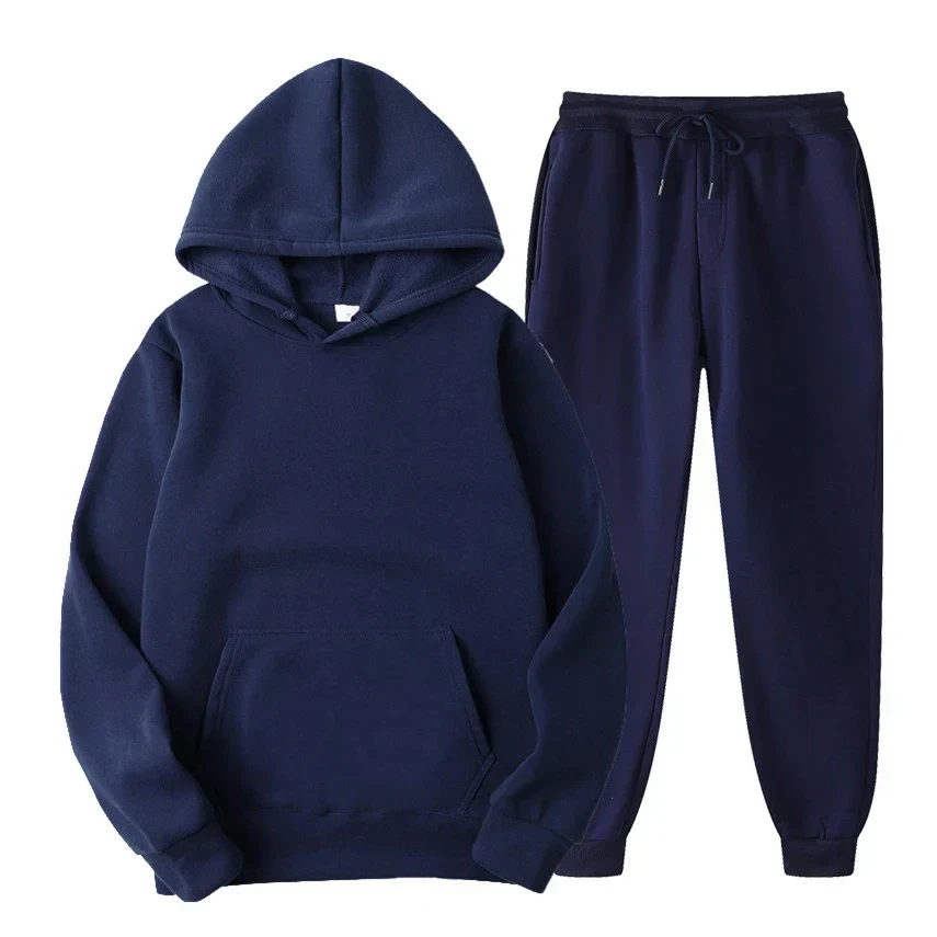 Ensemble survêtement hiver homme isolé - Polaire - Capuche - Sportif - Image 5