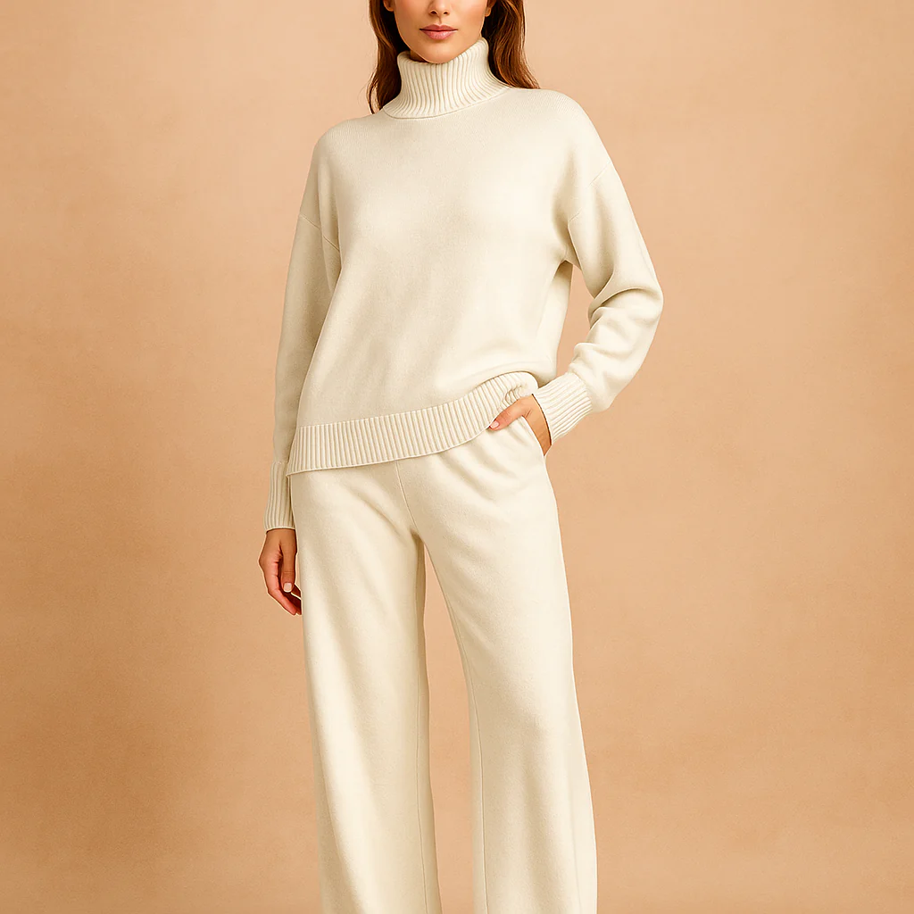 Ensembles de Pulls - Pull Col Montant - Pantalons Assortis Luo