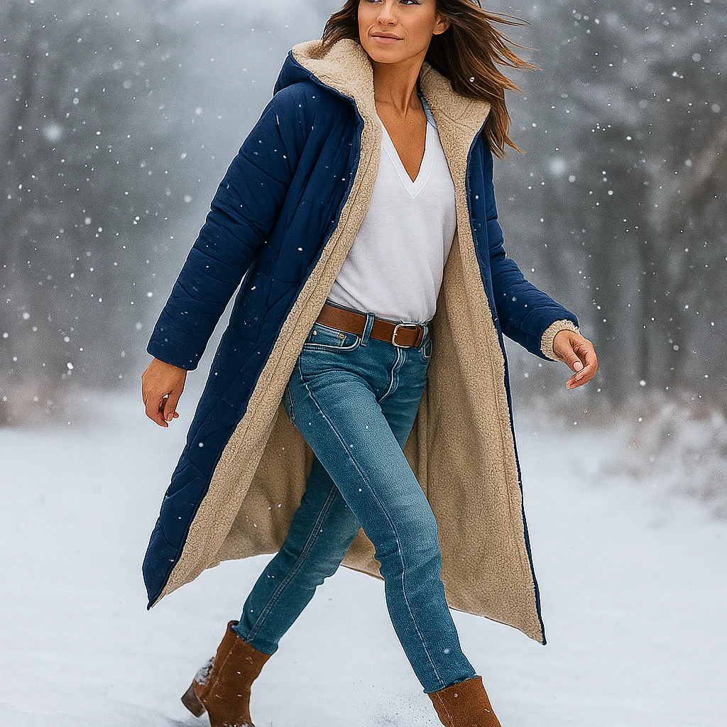 Esme – Parka Longue Réversible Femme - Image 2