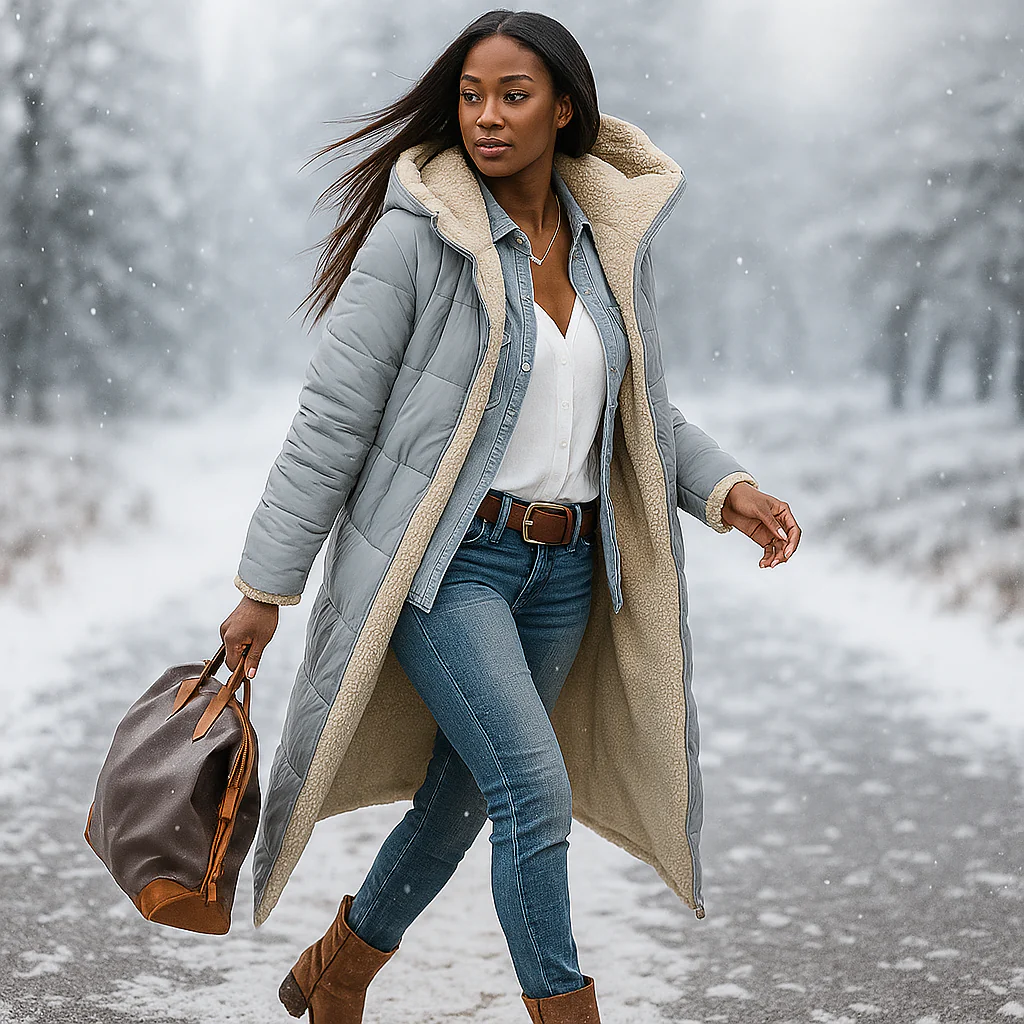 Esme – Parka Longue Réversible Femme - Image 3