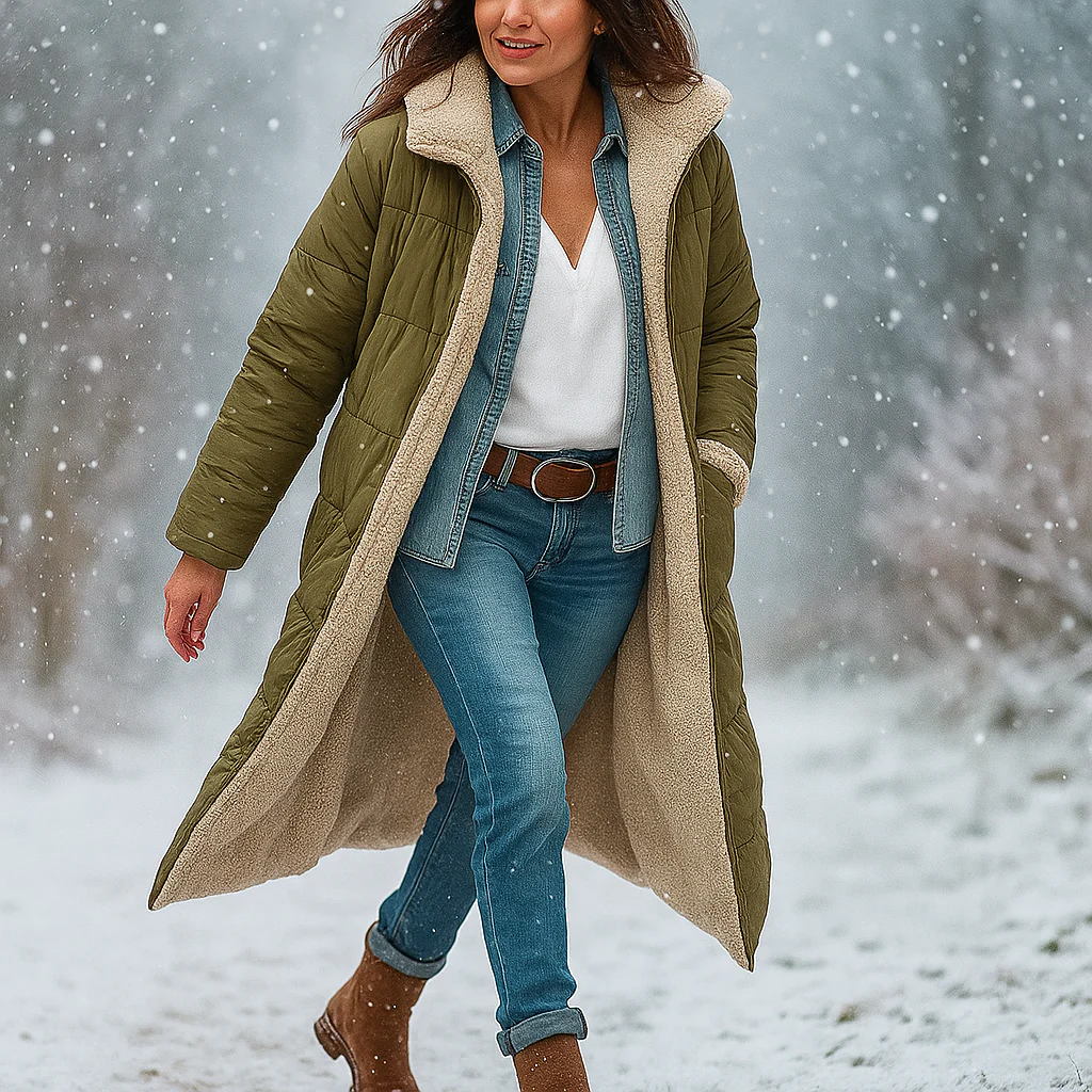 Esme – Parka Longue Réversible Femme - Image 4