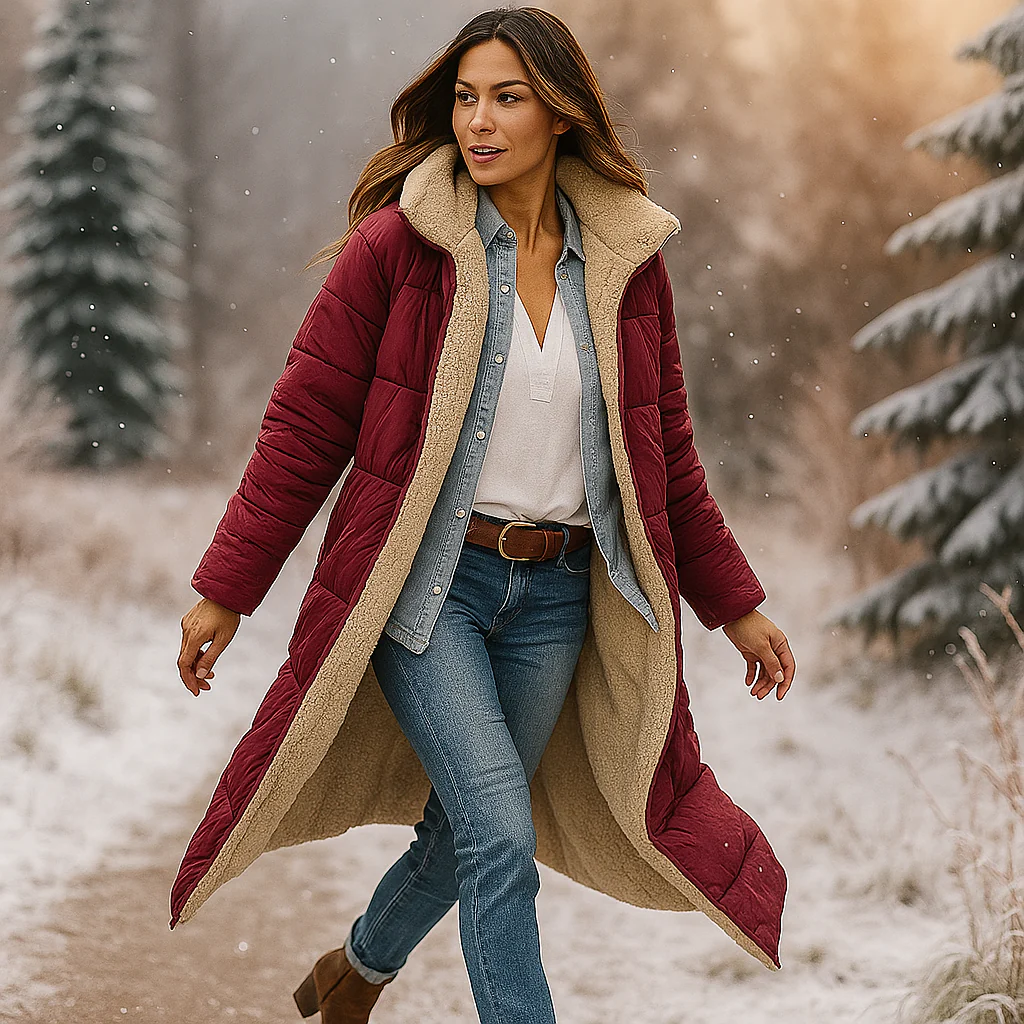 Esme – Parka Longue Réversible Femme - Image 5