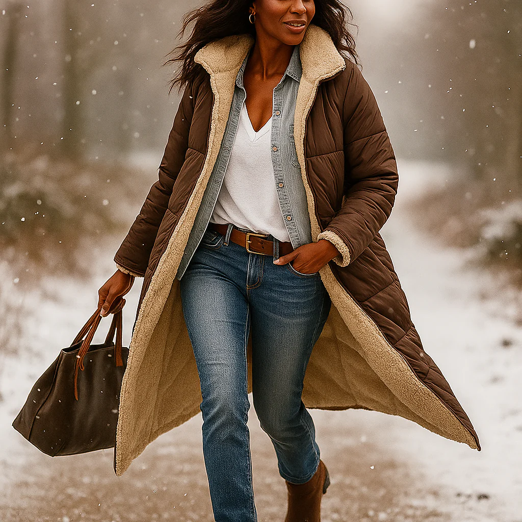 Esme – Parka Longue Réversible Femme - Image 6