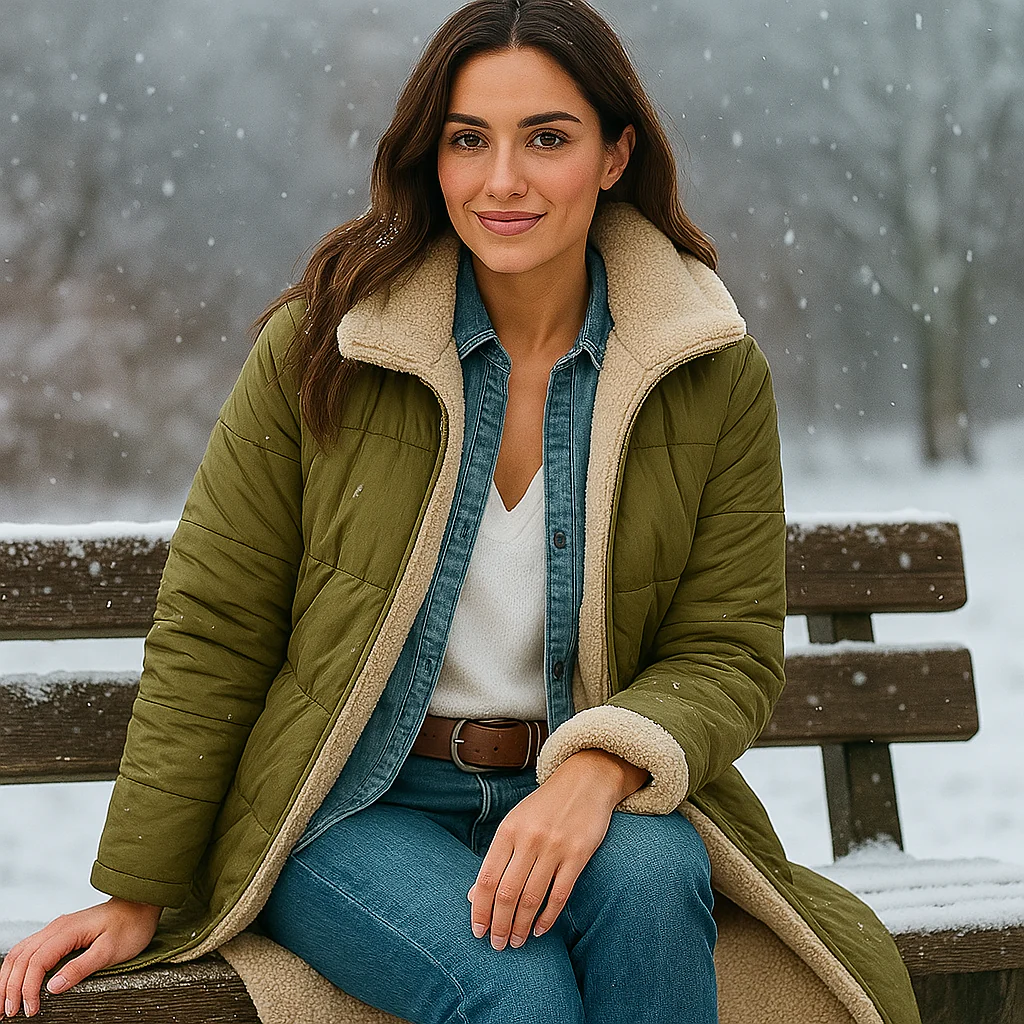 Esme – Parka Longue Réversible Femme - Image 7