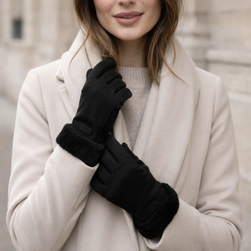 Gants d’Hiver Doublés Fourrure – Élégance & Chaleur - Image 4