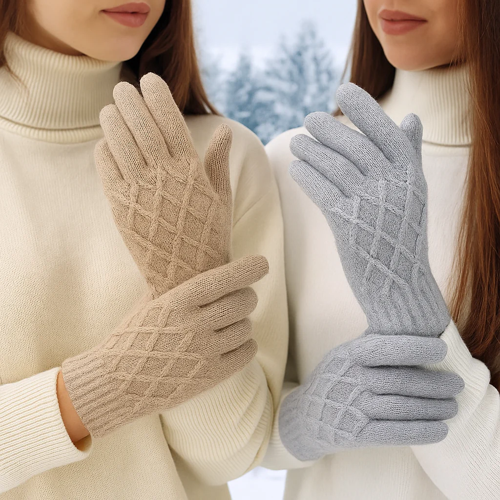 Gants Hiver Tactiles Chauds – Lot de 2 Paires - Image 4