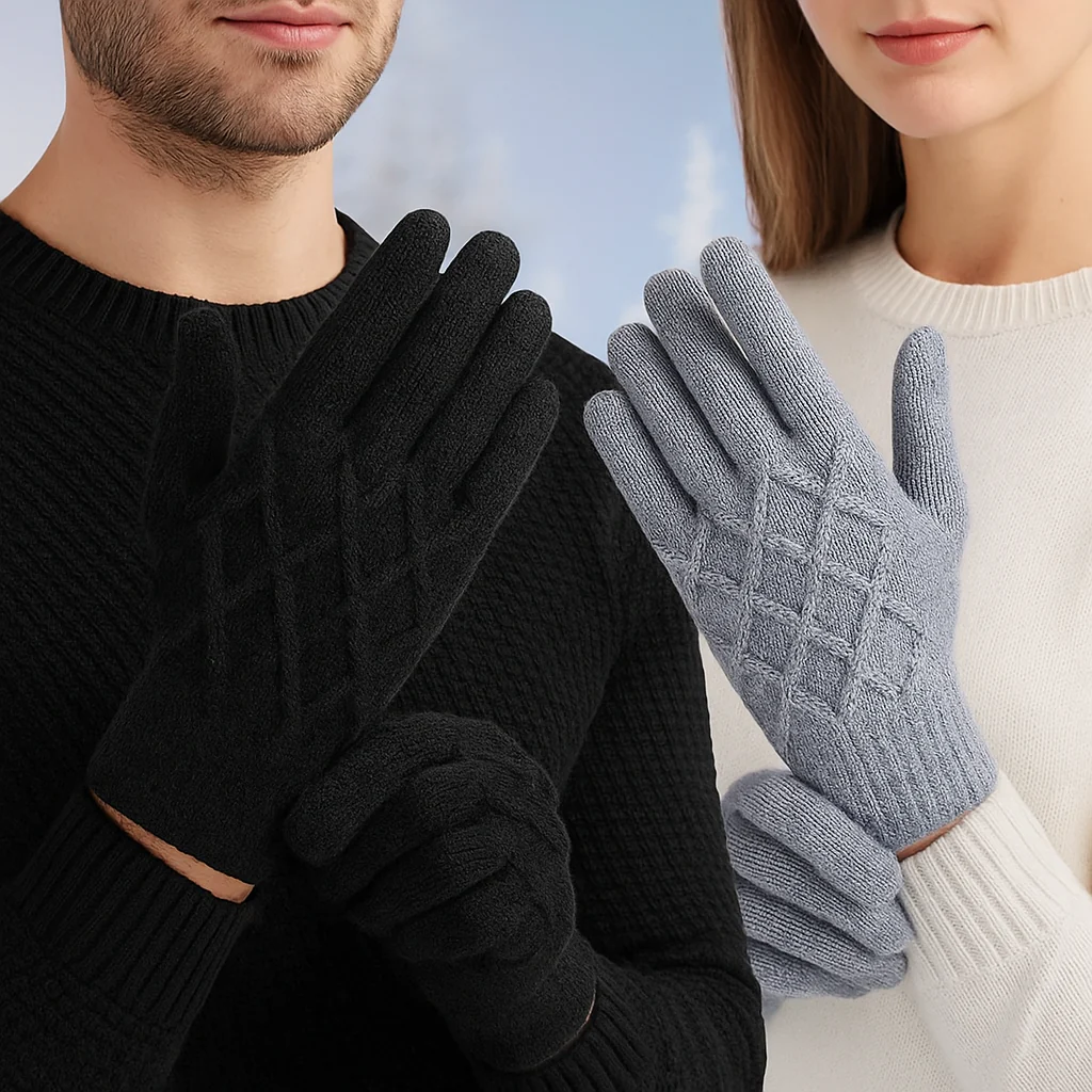 Gants Hiver Tactiles Chauds – Lot de 2 Paires - Image 5