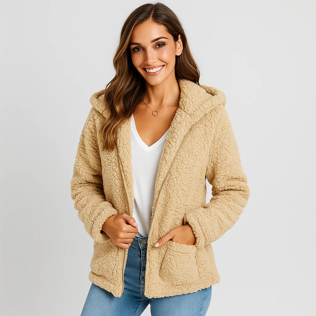 Gilet à Capuche Zippé Confort Douillet Élégant - Image 7