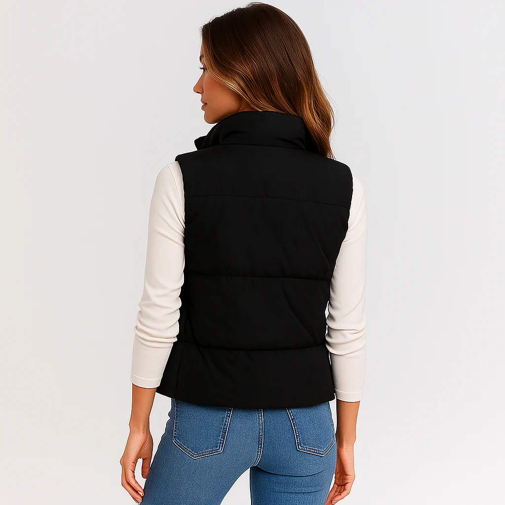 Gilet avec Fermeture Éclair - Poches Pratiques - Confort et Style - Image 4
