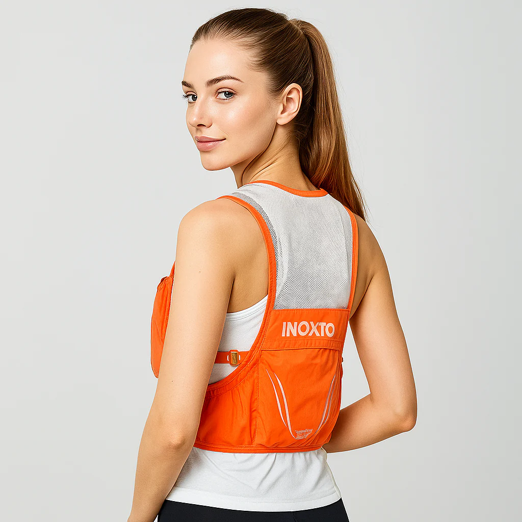 Gilet de course - 2 bouteilles souples de 450 ml - Idéal pour le trail - Image 3