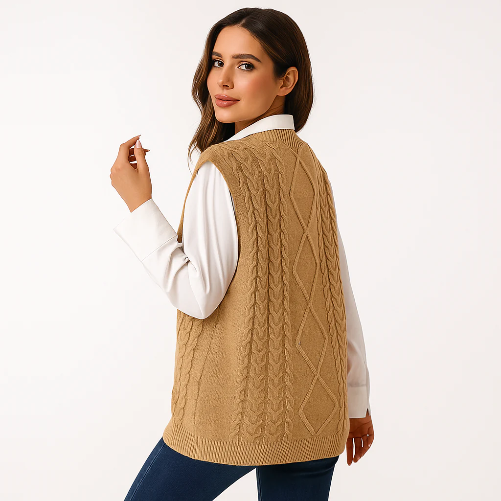 Gilet Tricoté pour Femmes - Confortable & Élégant - Image 3