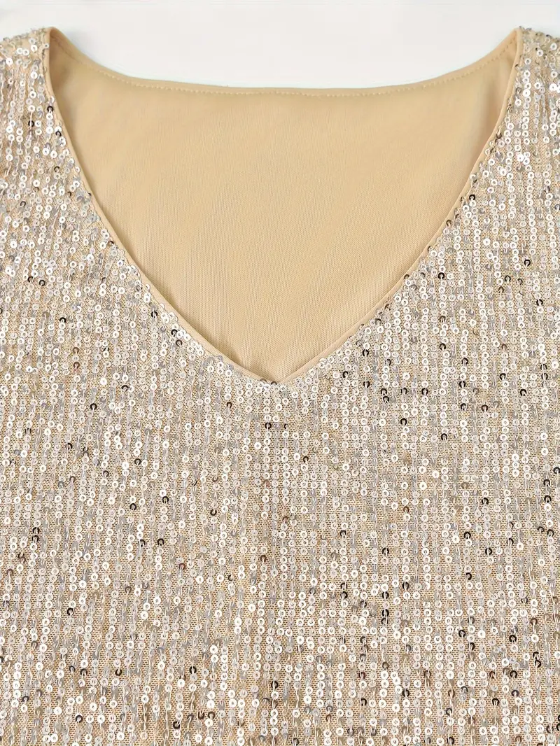 HAWA | Top Paillettes Col V - Éclat - Élégance - Confort - Image 24