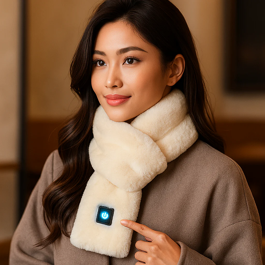 HeatCozy – Écharpe Chauffante Élégante en Fausse Fourrure - Image 4
