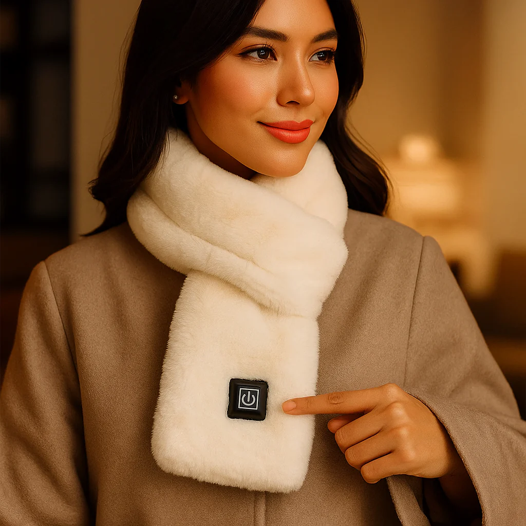 HeatCozy – Écharpe Chauffante Élégante en Fausse Fourrure - Image 5
