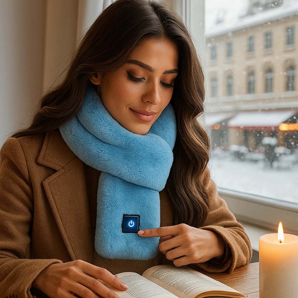 HeatCozy – Écharpe Chauffante Élégante en Fausse Fourrure - Image 8