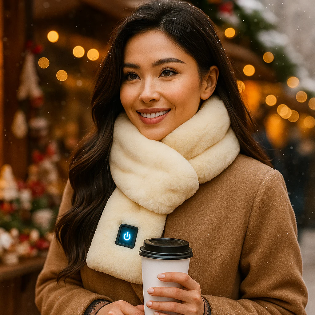 HeatCozy – Écharpe Chauffante Élégante en Fausse Fourrure - Image 9
