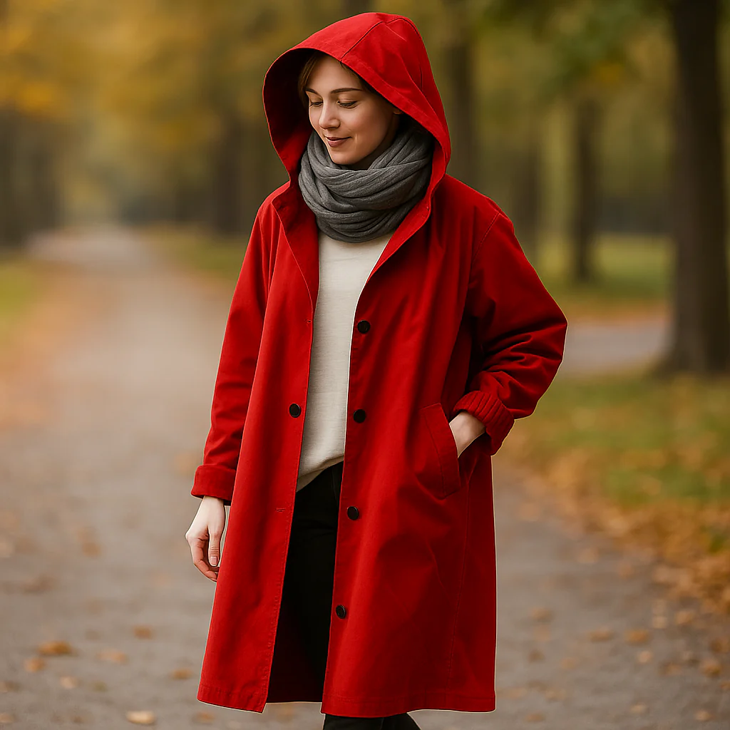Helena – Manteau Trench Imperméable avec Capuche - Image 6