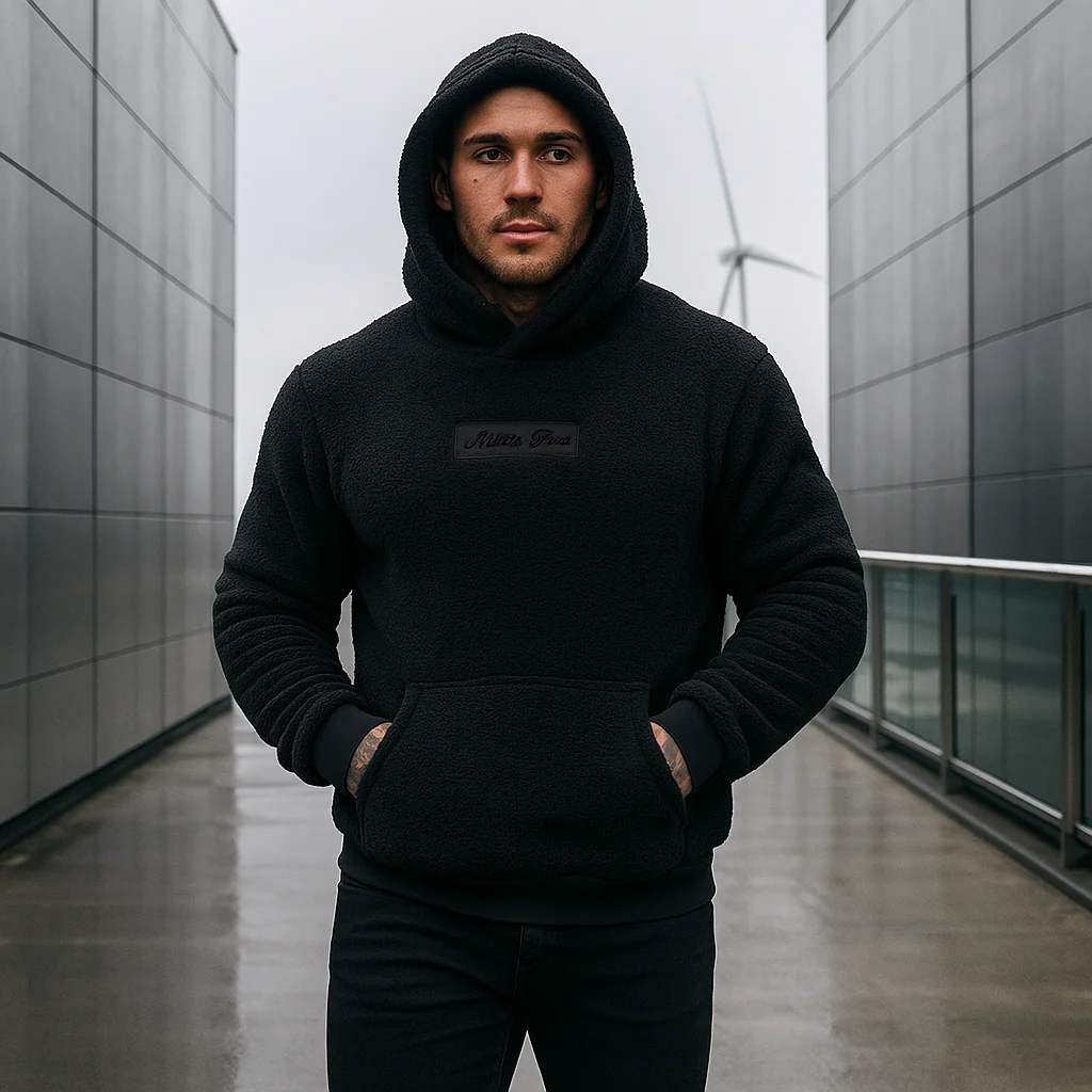 Hoodie peluche doux - isolé et chaud - capuche - homme - Image 2