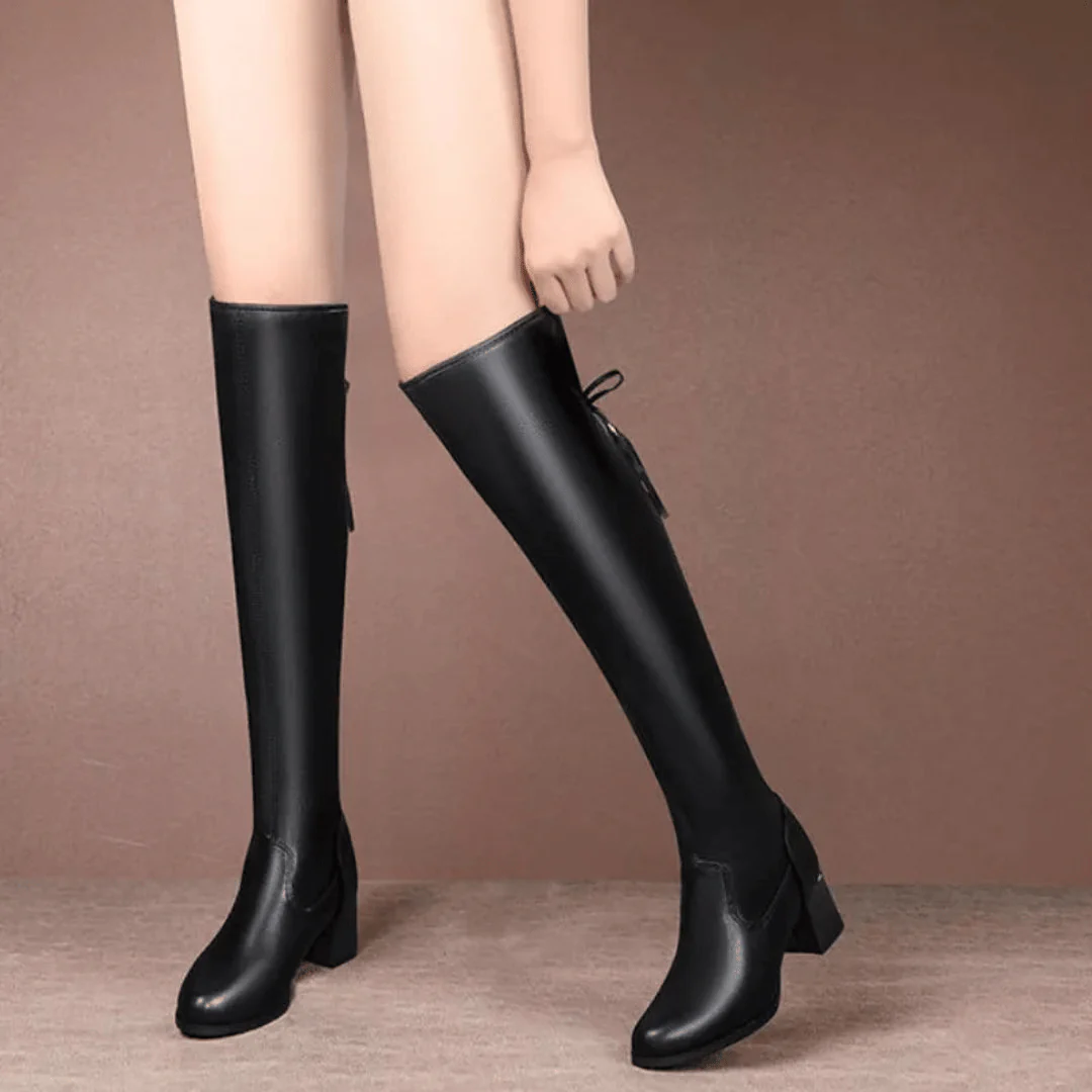 Izyda Bottes élastiques, chaudes et confortables - Image 5